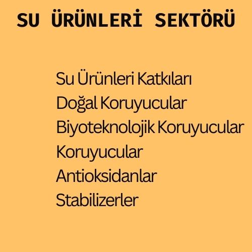 Su Ürünleri Sektörü