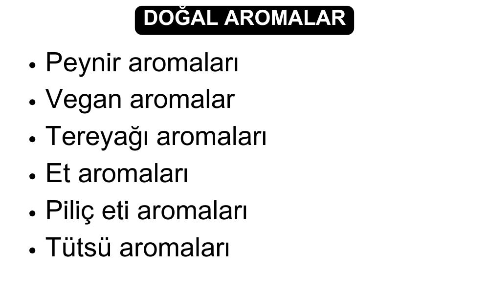 Doğal Aromalar