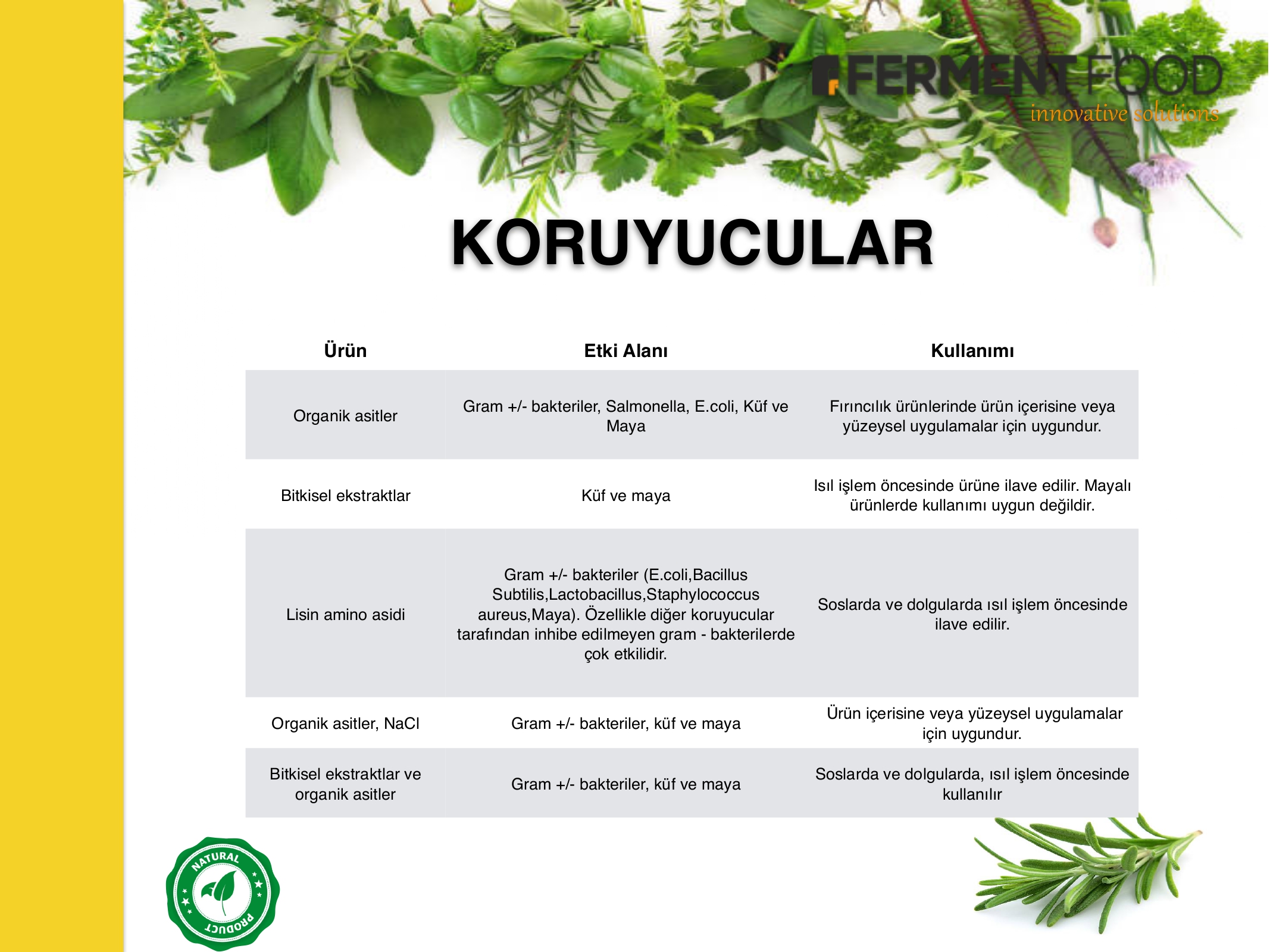 Gıda Koruyucuları